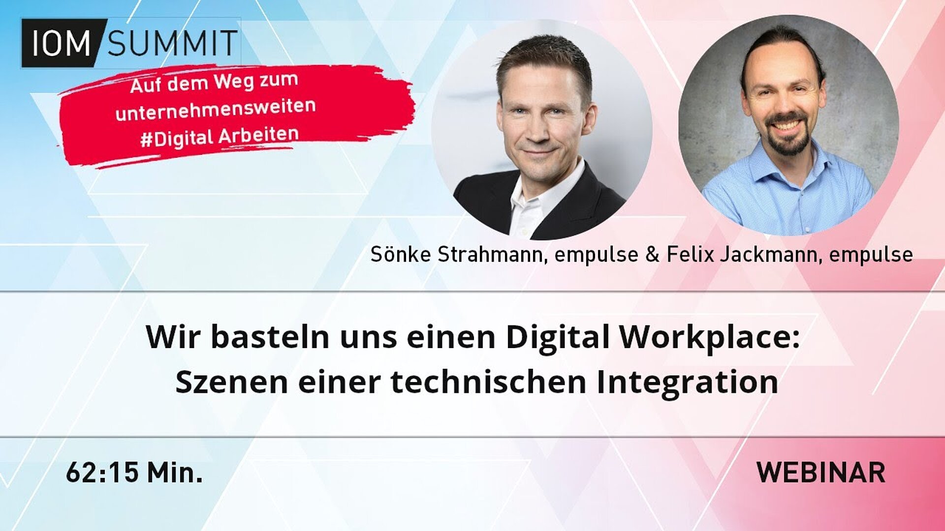 Webinar: Wir basteln uns einen Digital Workplace: Szenen einer technischen Integration 