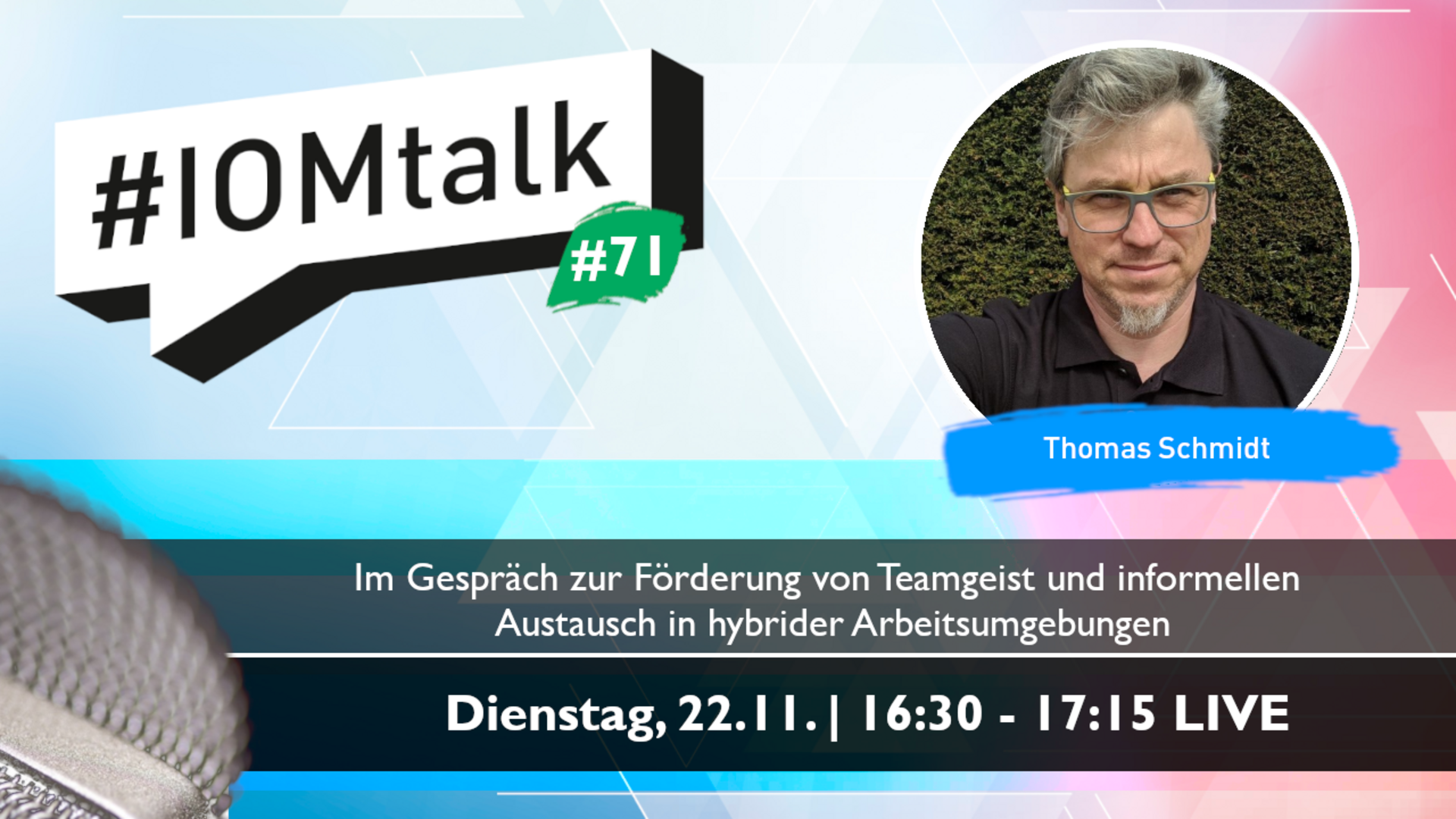 Im Gespräch mit Thomas Schmidt zur Förderung von Teamgeist und informellem Austausch in hybrider Arbeitsumgebungen