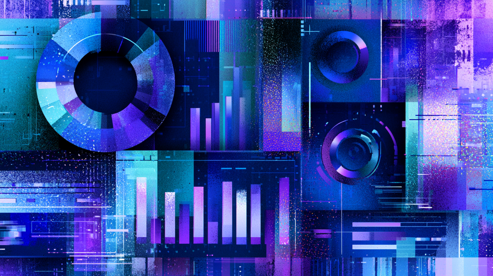 Abstrakte Visualisierung: AI Transformation Management