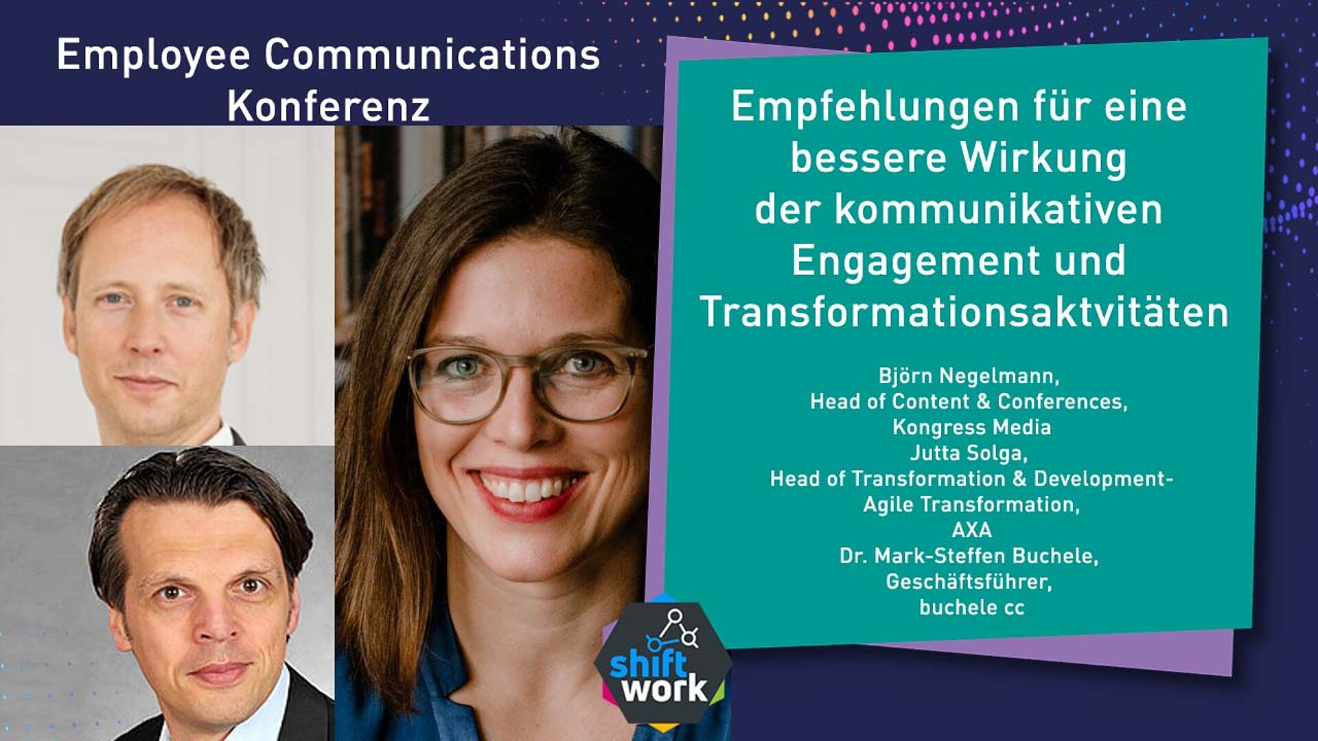 Empfehlungen für eine bessere Wirkung der kommunikativen Engagement- und Transformationsaktvitäten