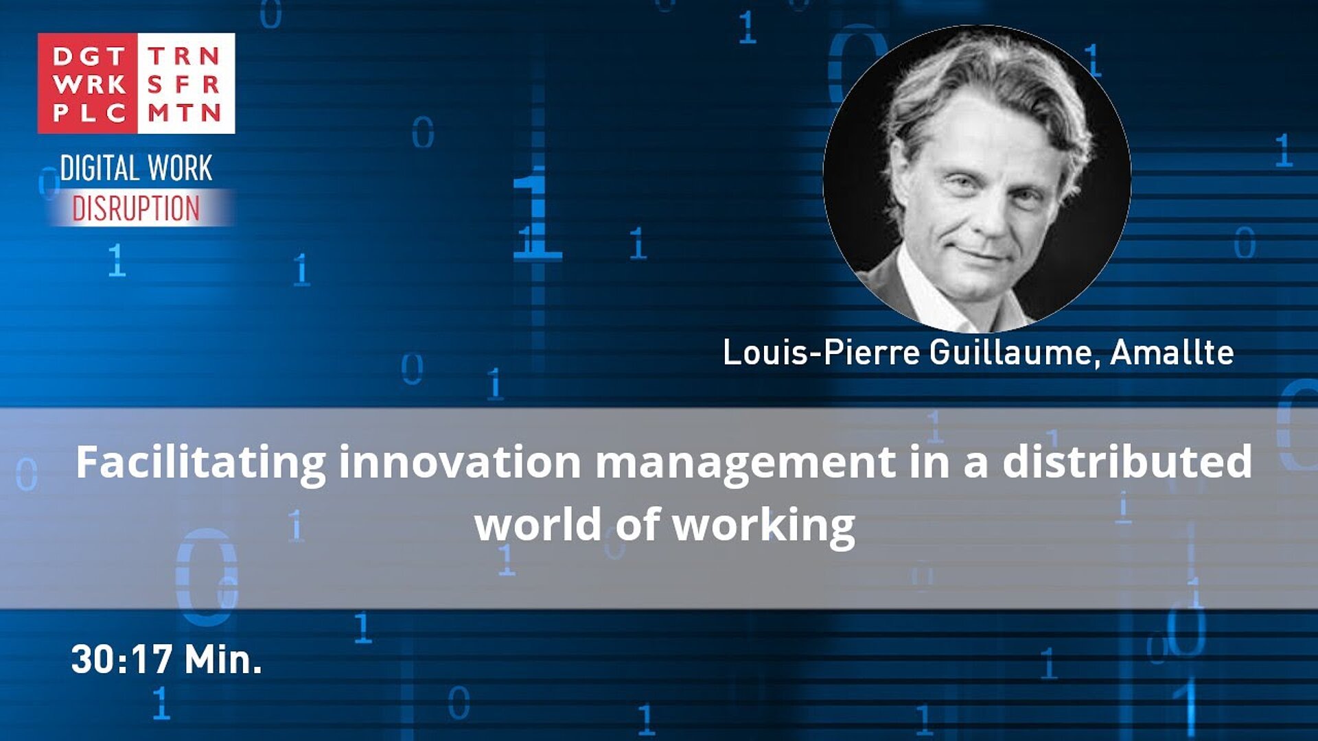 Facilitating innovation management in a distributed world of working