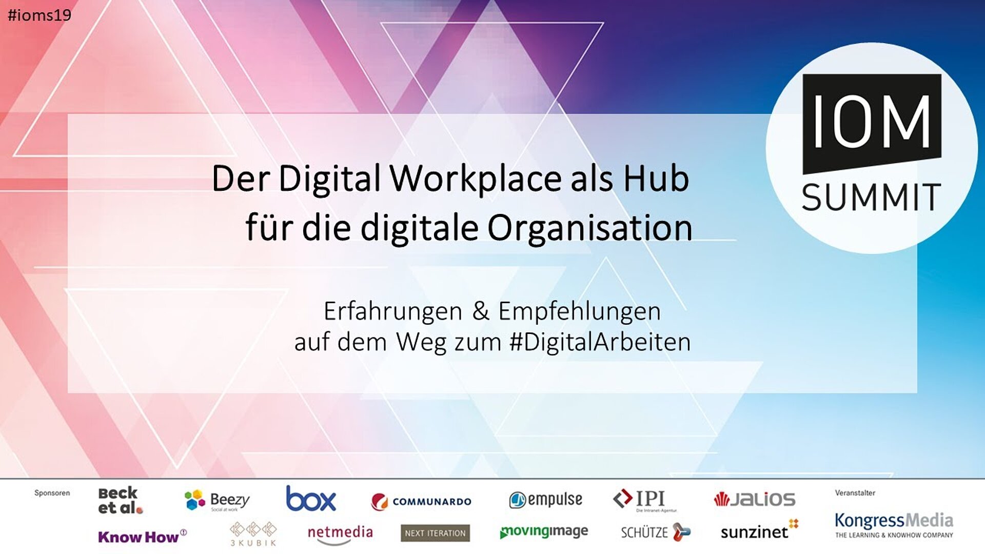 Diskussion: Vom Digital Workplace Projekt zur digitalen Transformation im Unternehmen