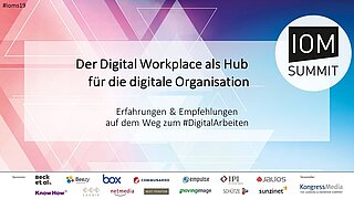 Diskussion: Vom Digital Workplace Projekt zur digitalen Transformation im Unternehmen Diskussion: Vom Digital Workplace Projekt zur digitalen Transformation im Unternehmen